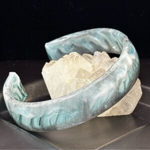 Resin Cuff Bracelet, Artisan made.